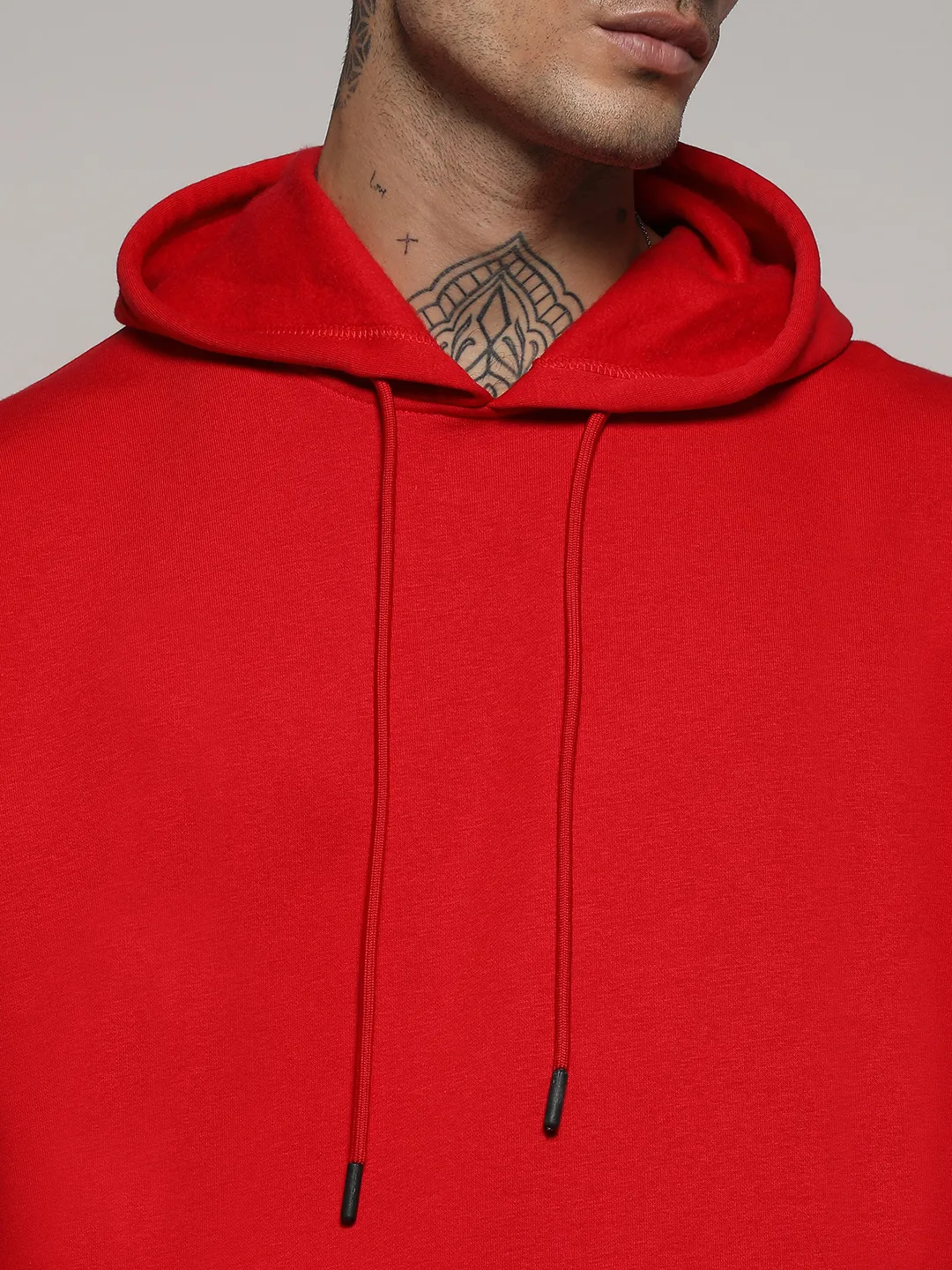 Oversized Basic Hoodie With Kangaroo Pocket - Image 7
