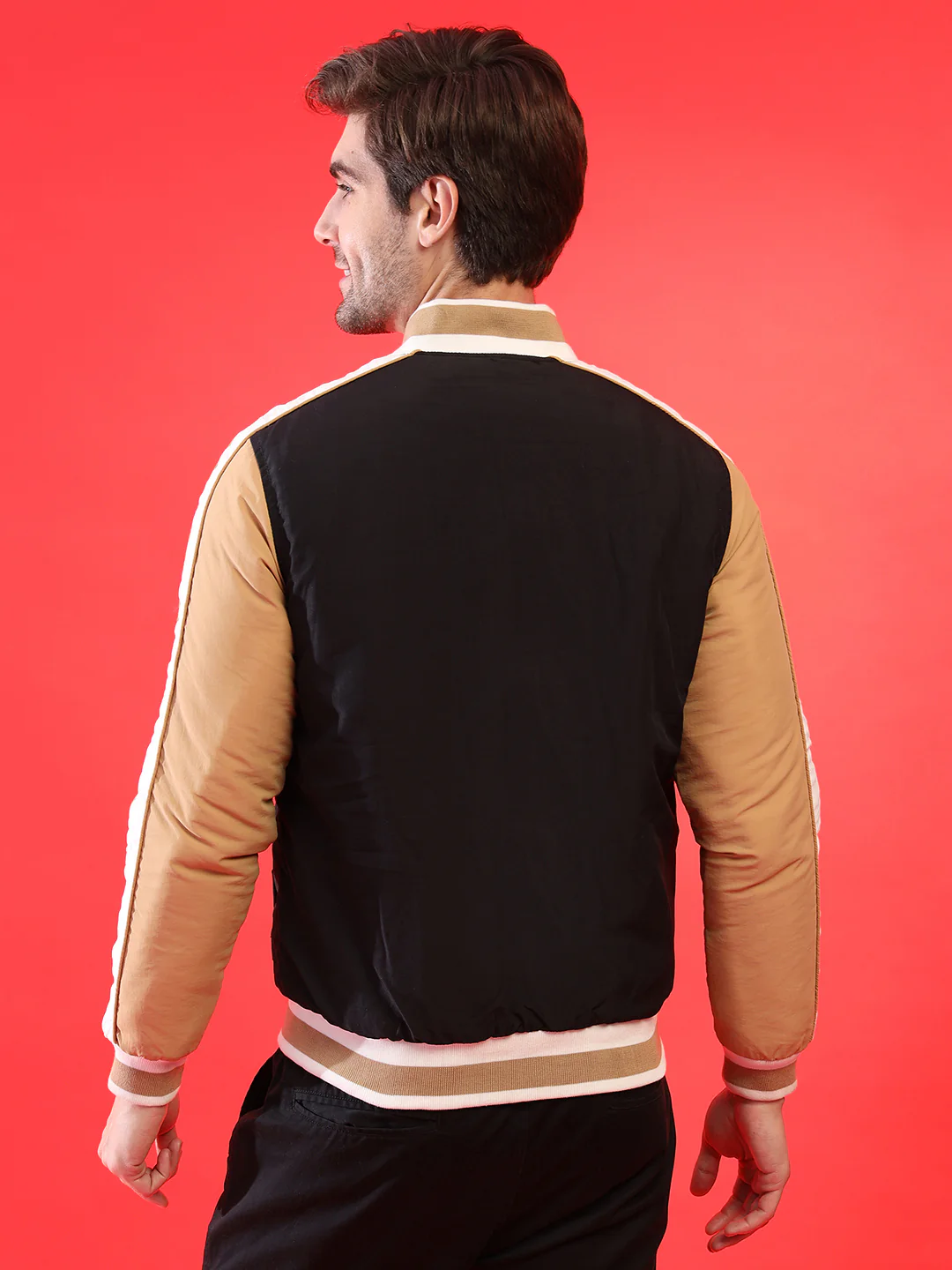 Puffer Jacket With Ribbed Hem - Image 4