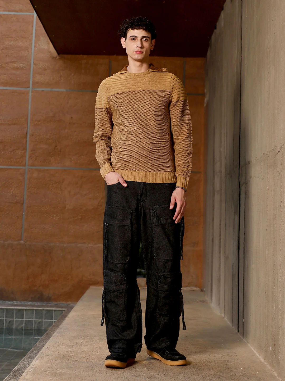 Textured Knit Pullover Sweater - Image 14