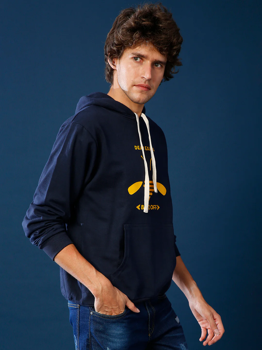 Buzz Off Hoodie With Kangaroo Pocket - Image 4