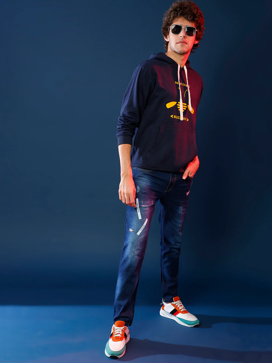 Buzz Off Hoodie With Kangaroo Pocket - Image 6
