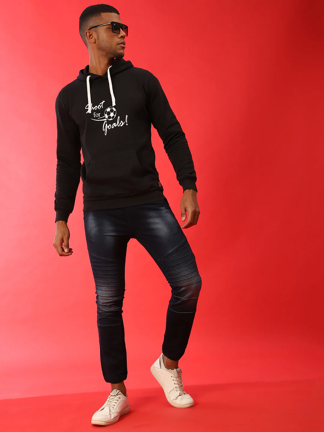 Shoot For Goals Hoodie With Kangaroo Pocket - Image 5
