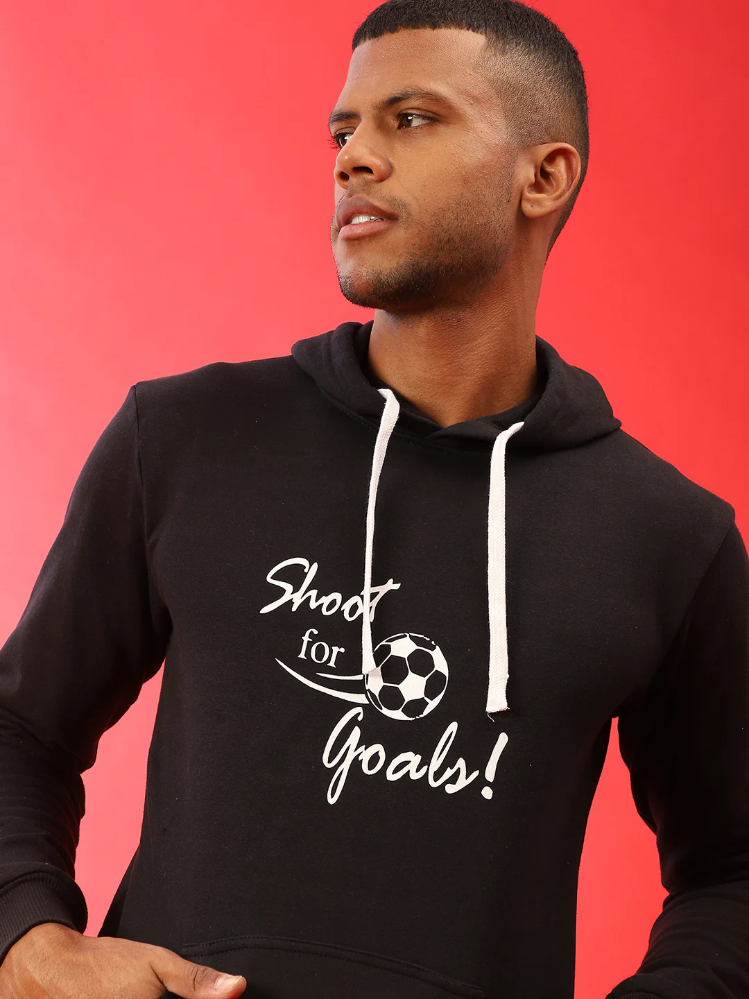 Shoot For Goals Hoodie With Kangaroo Pocket - Image 6