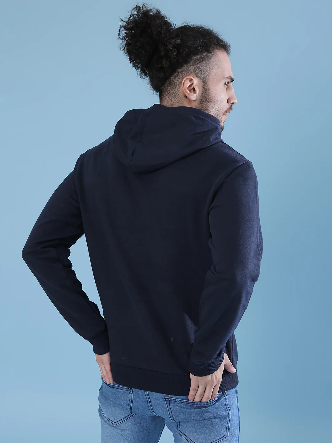 Water Molecules Hoodie With Kangaroo Pocket - Image 4