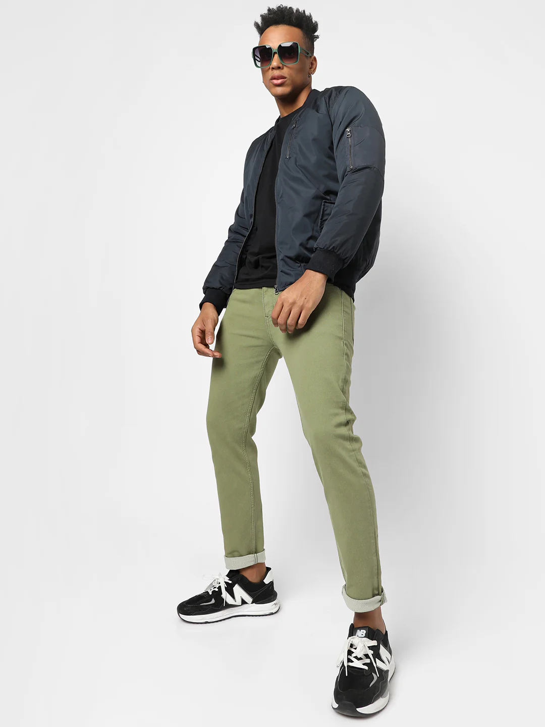 Zip-Front Puffer Jacket With Ribbed Hem - Image 6