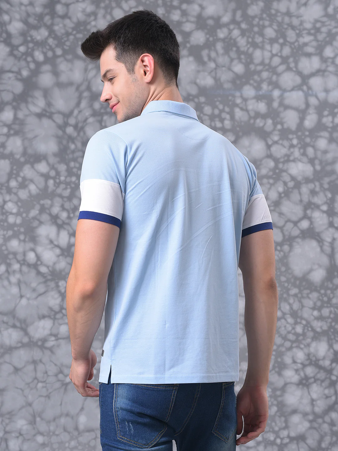 Solid Stylish Casual Polo Neck T-Shirt - Image 4
