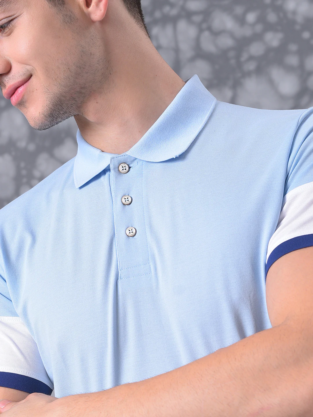 Solid Stylish Casual Polo Neck T-Shirt - Image 5