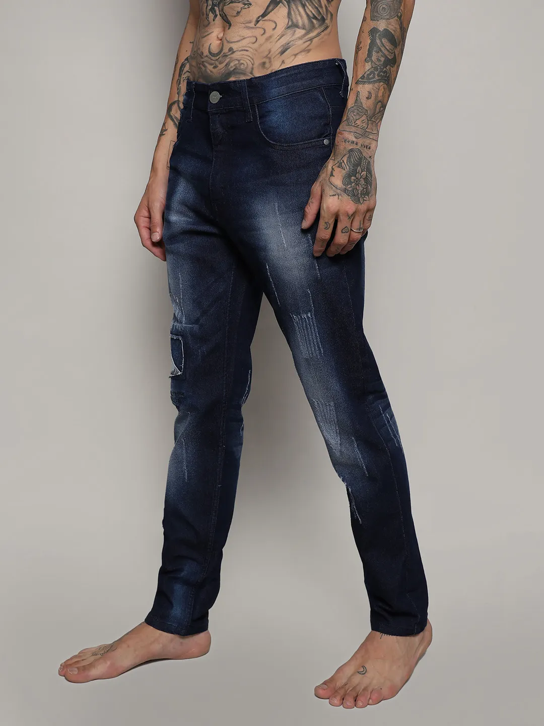 Distressed Denim Jeans - Image 3