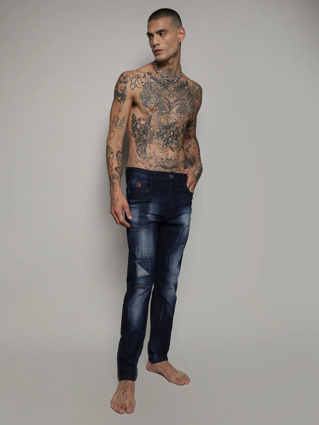 Distressed Denim Jeans - Image 5