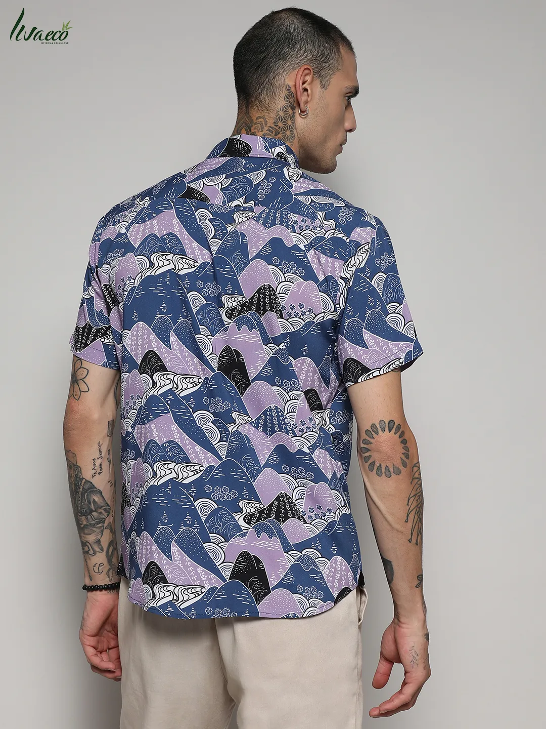 Ecoliva Contrast Landscape Shirt - Image 4