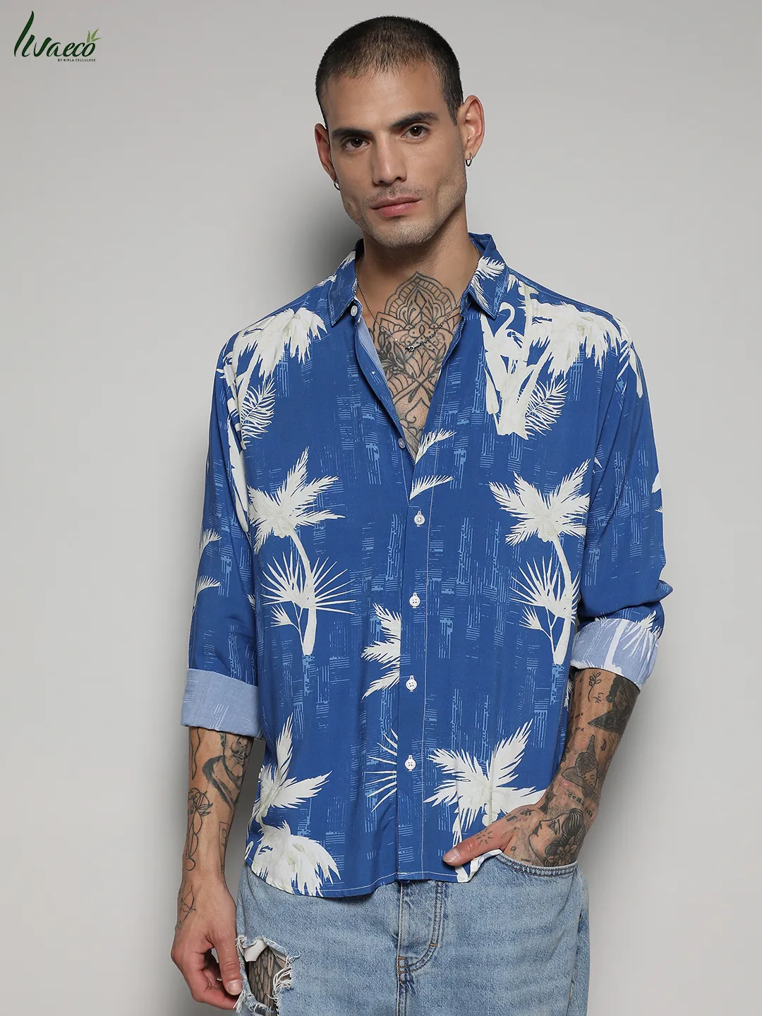 Ecoliva Palm Tree Shirt - Image 2