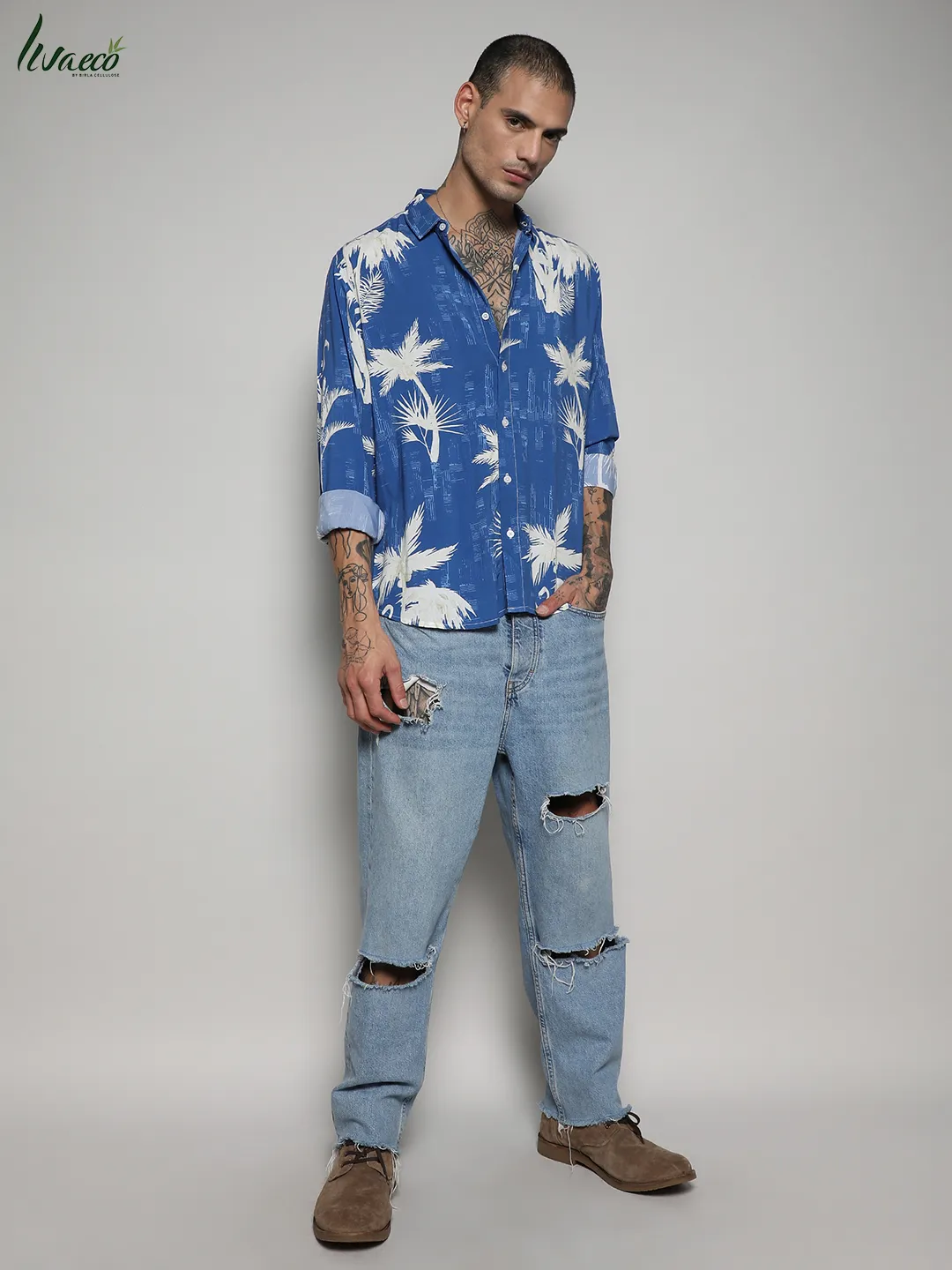 Ecoliva Palm Tree Shirt - Image 5