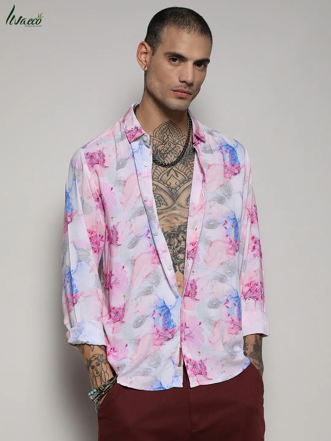 Ecoliva Faded Wildflower Shirt - Image 2