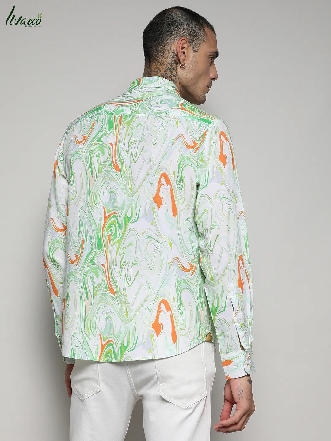 Ecoliva Contrast Fluid Shirt - Image 4