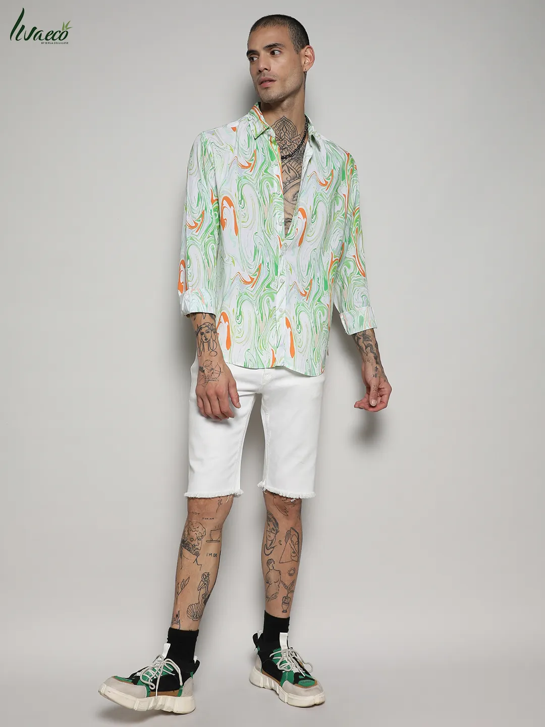 Ecoliva Contrast Fluid Shirt - Image 5
