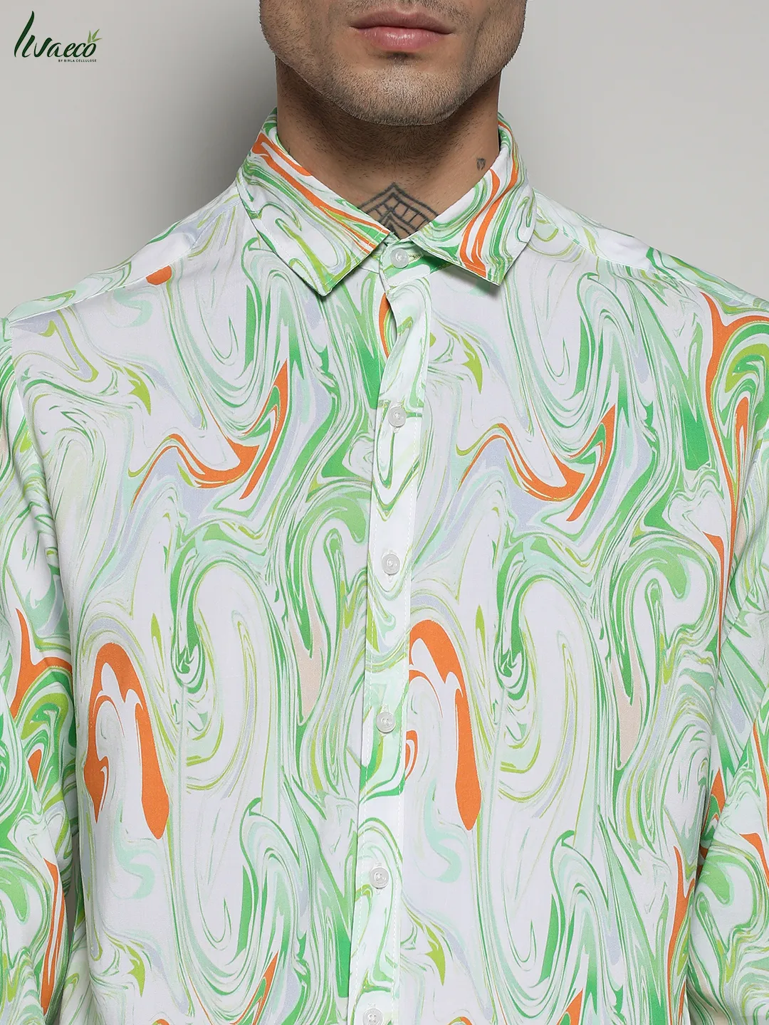 Ecoliva Contrast Fluid Shirt - Image 7