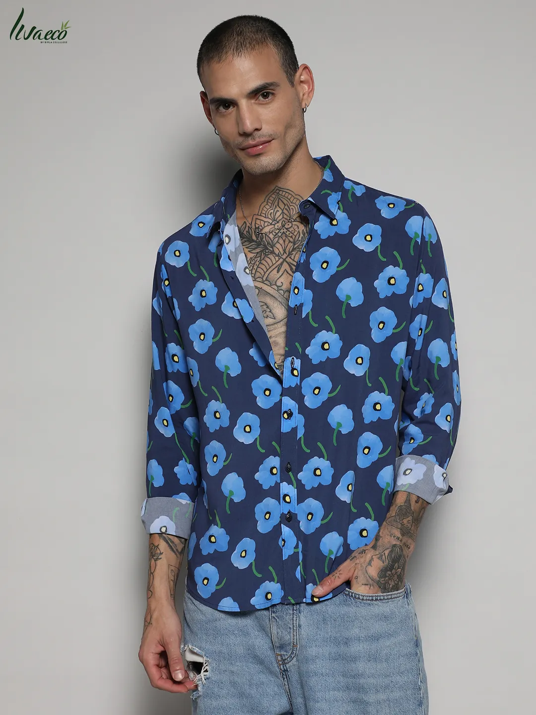 Ecoliva Flora Block Shirt - Image 2