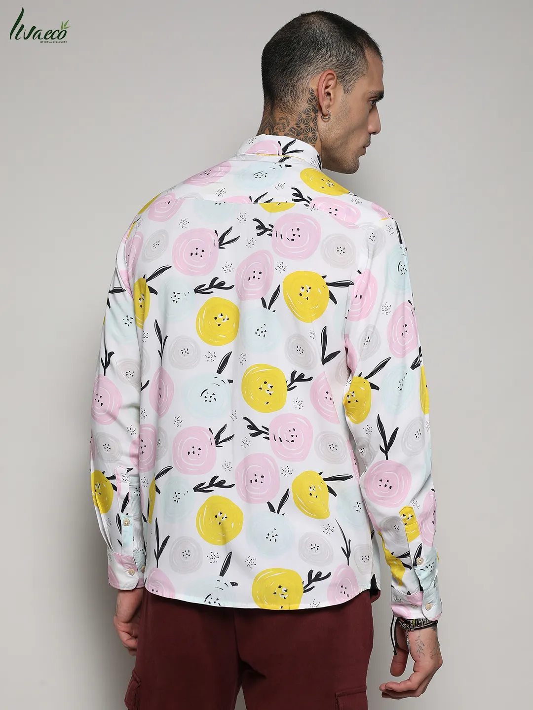 Ecoliva Artistic Botanical Shirt - Image 4