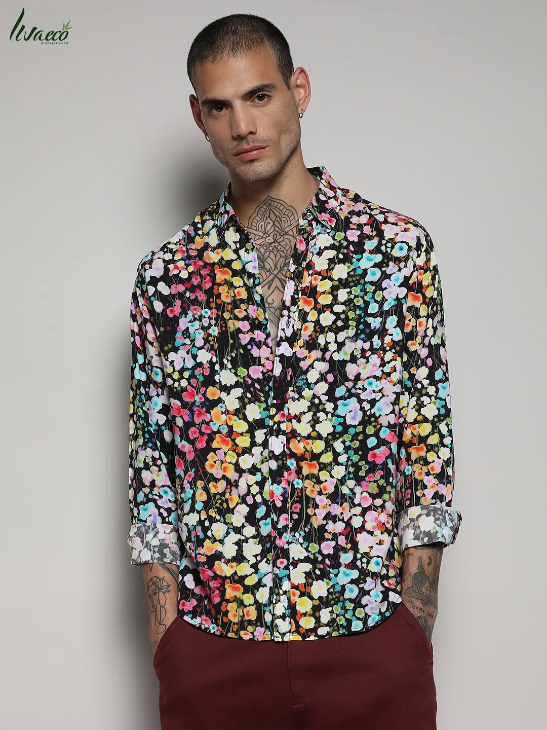 Ecoliva Botanical Cluster Shirt - Image 2