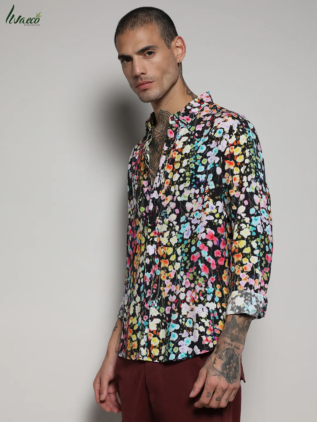 Ecoliva Botanical Cluster Shirt - Image 3