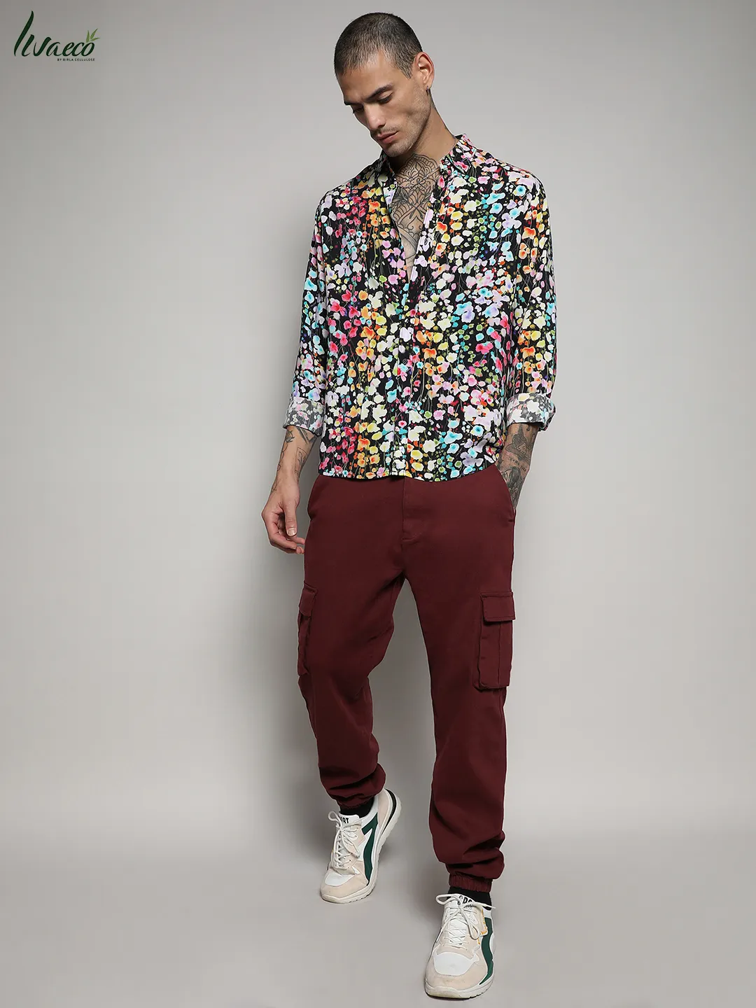 Ecoliva Botanical Cluster Shirt - Image 5
