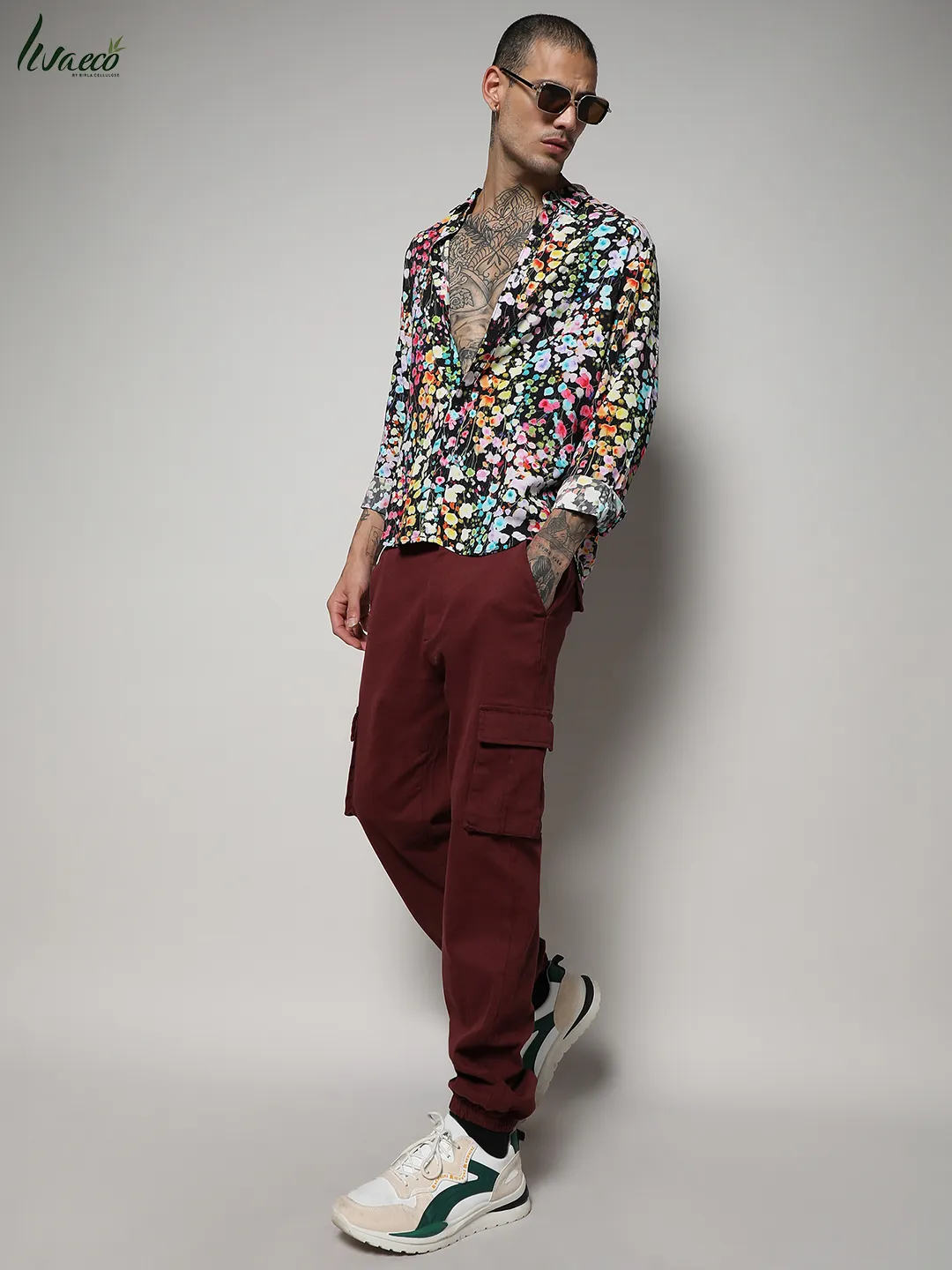 Ecoliva Botanical Cluster Shirt - Image 6