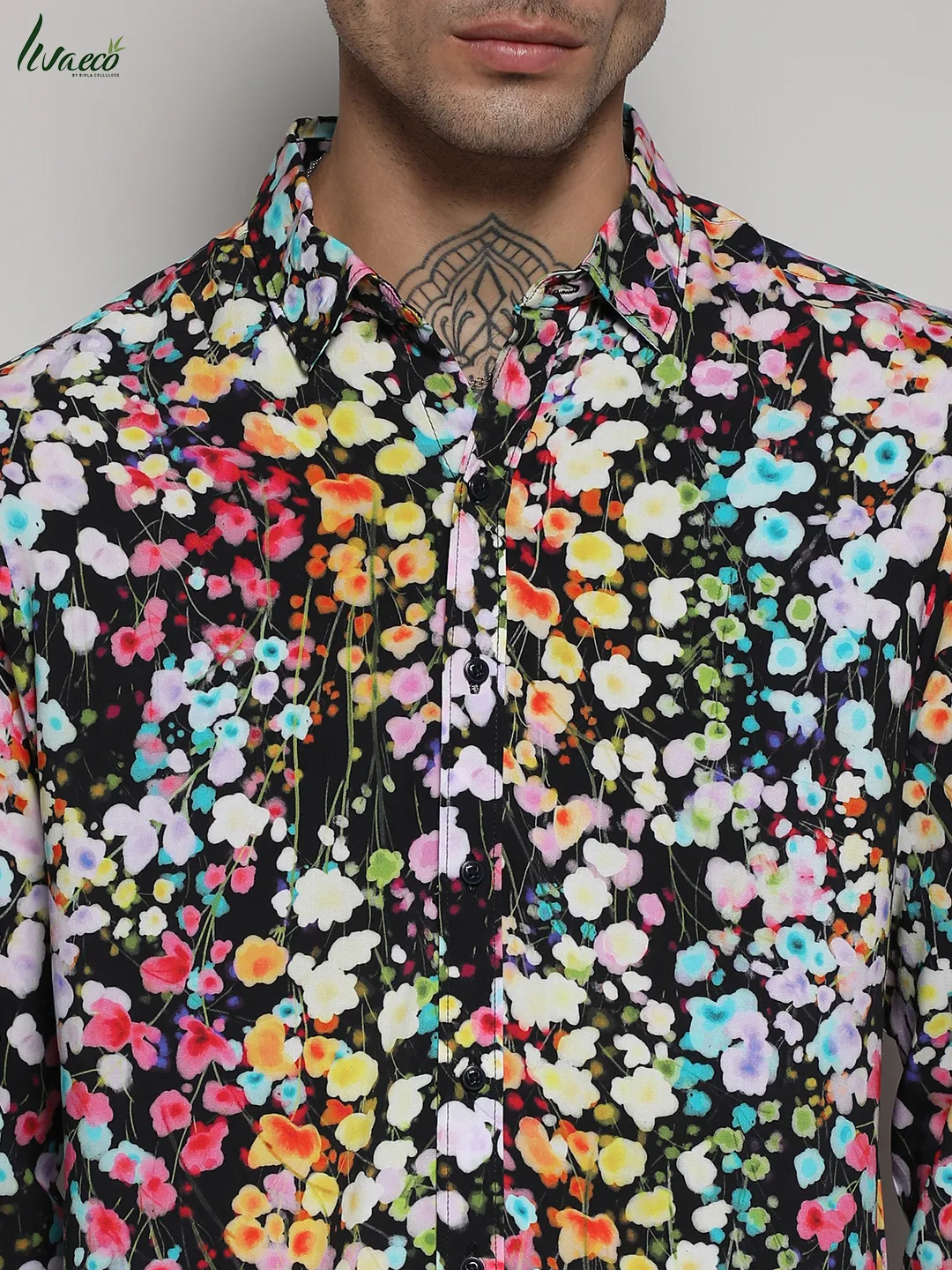 Ecoliva Botanical Cluster Shirt - Image 7