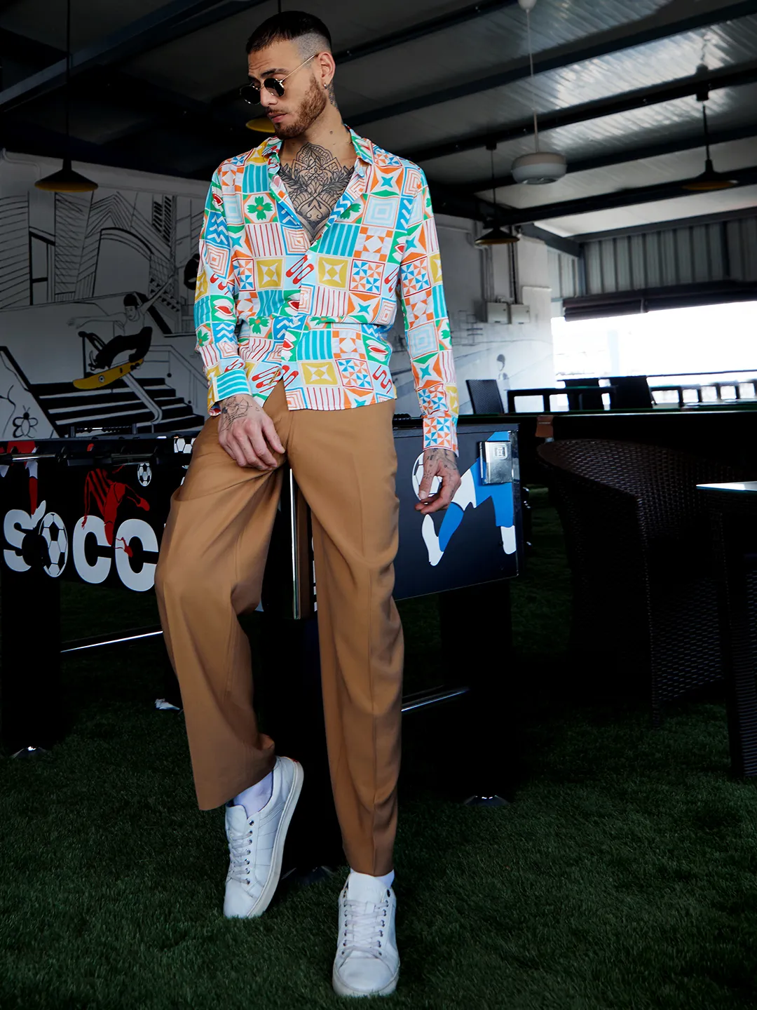 Ecoliva Mosaic Block Shirt - Image 2
