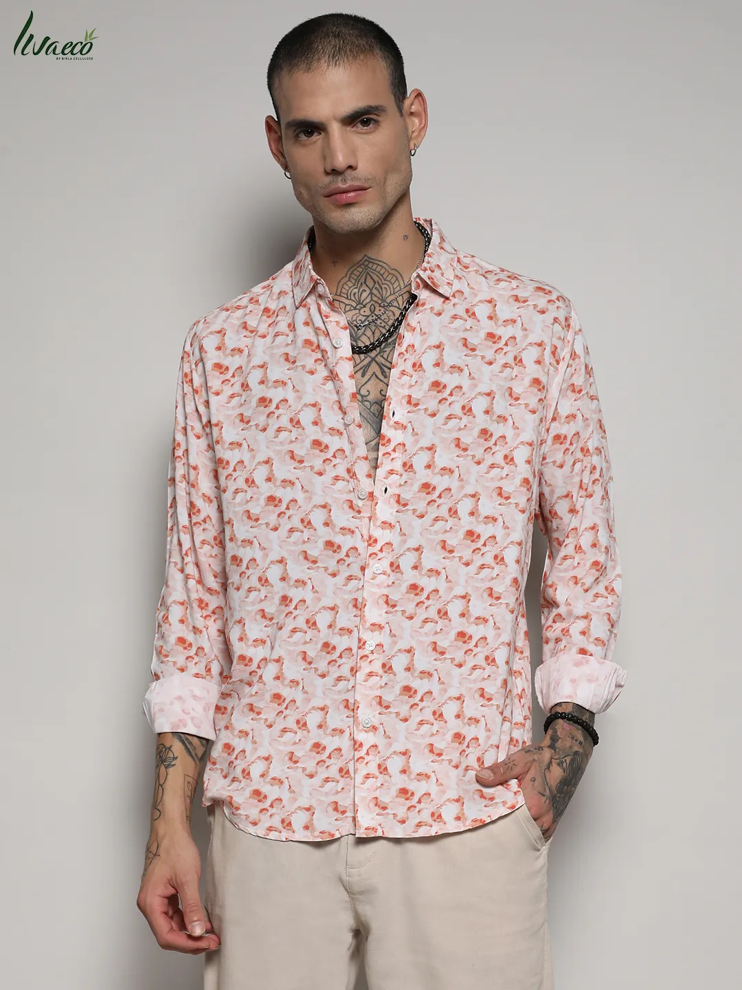 Ecoliva Abstract Swirl Shirt - Image 2
