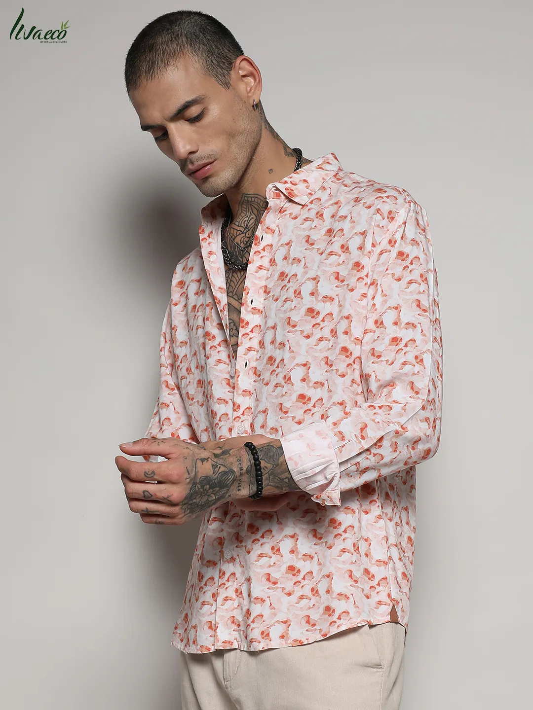 Ecoliva Abstract Swirl Shirt - Image 3