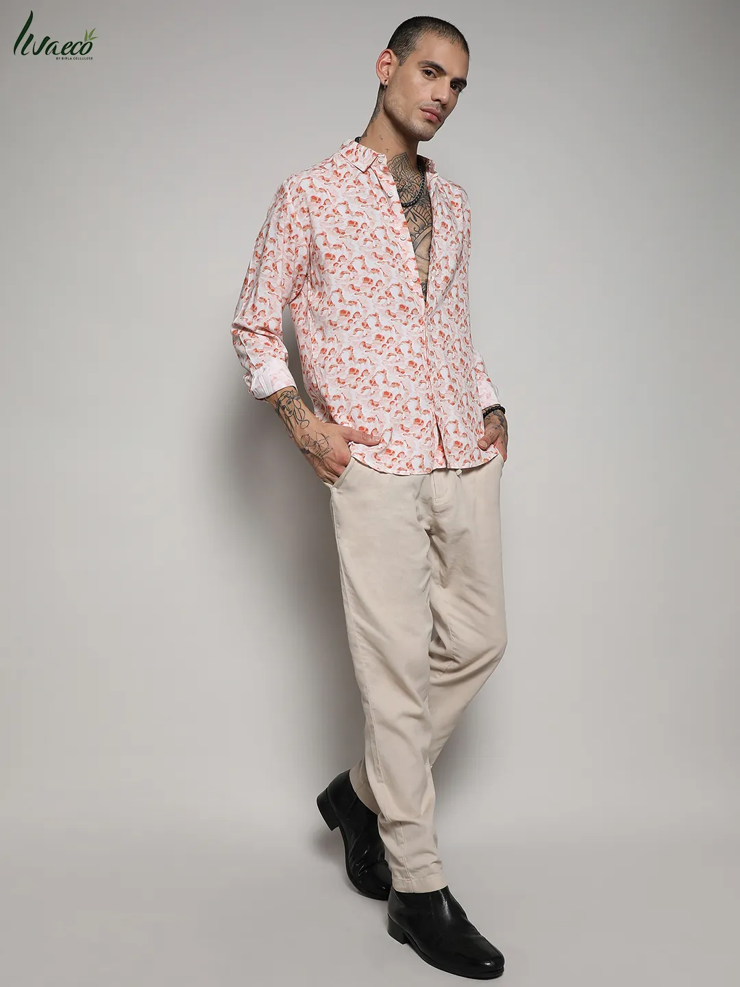 Ecoliva Abstract Swirl Shirt - Image 5