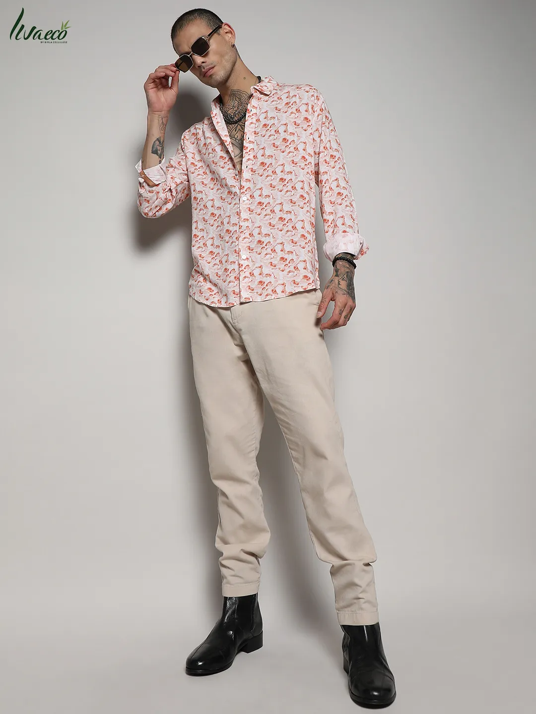 Ecoliva Abstract Swirl Shirt - Image 6