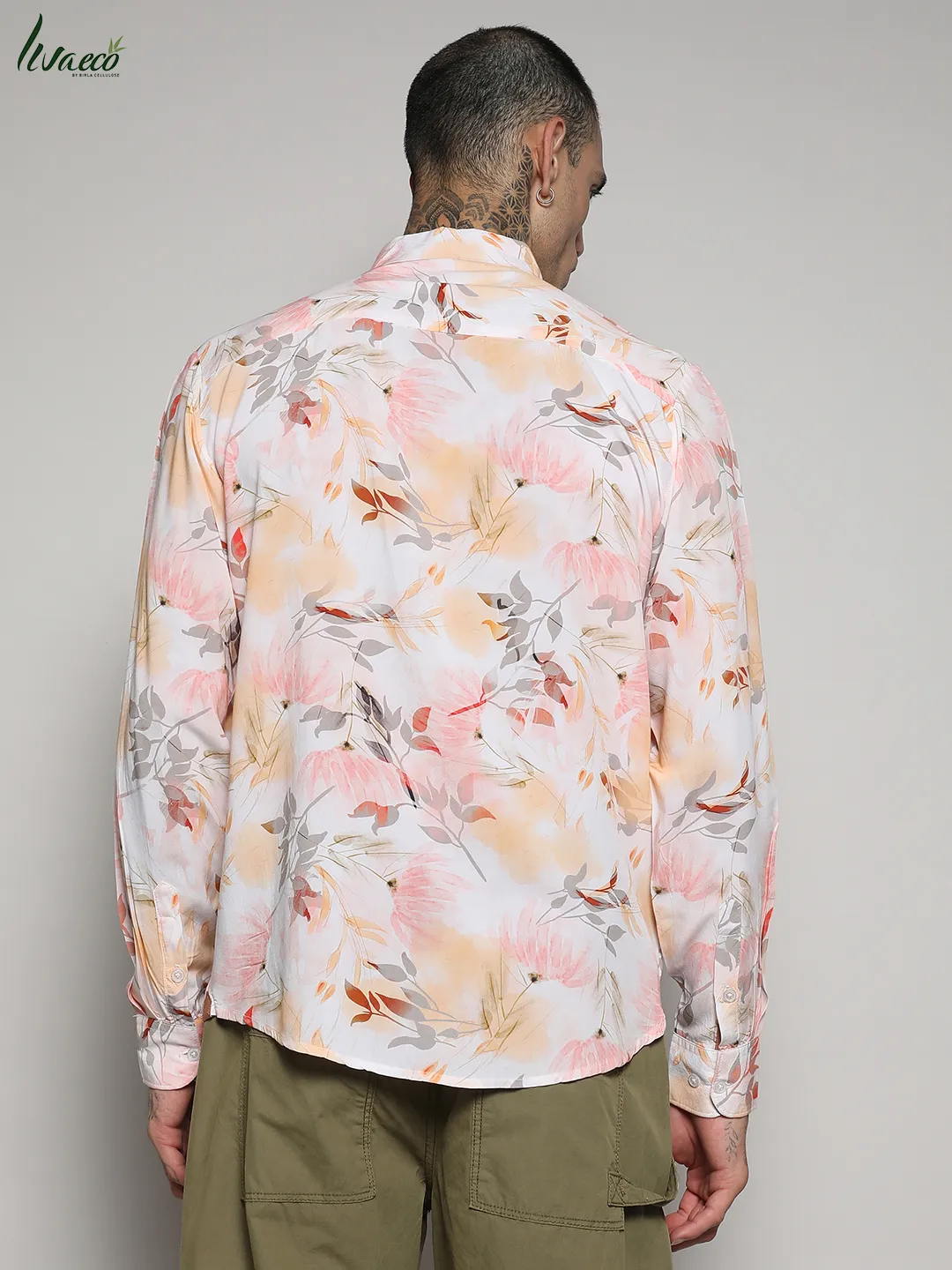 Ecoliva Faded Botanical Shirt - Image 4