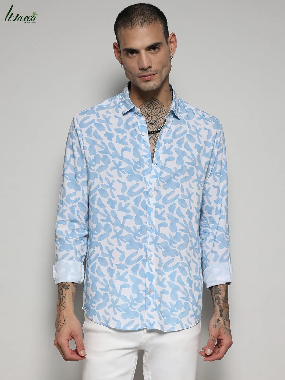Ecoliva Water Strokes Shirt - Image 2