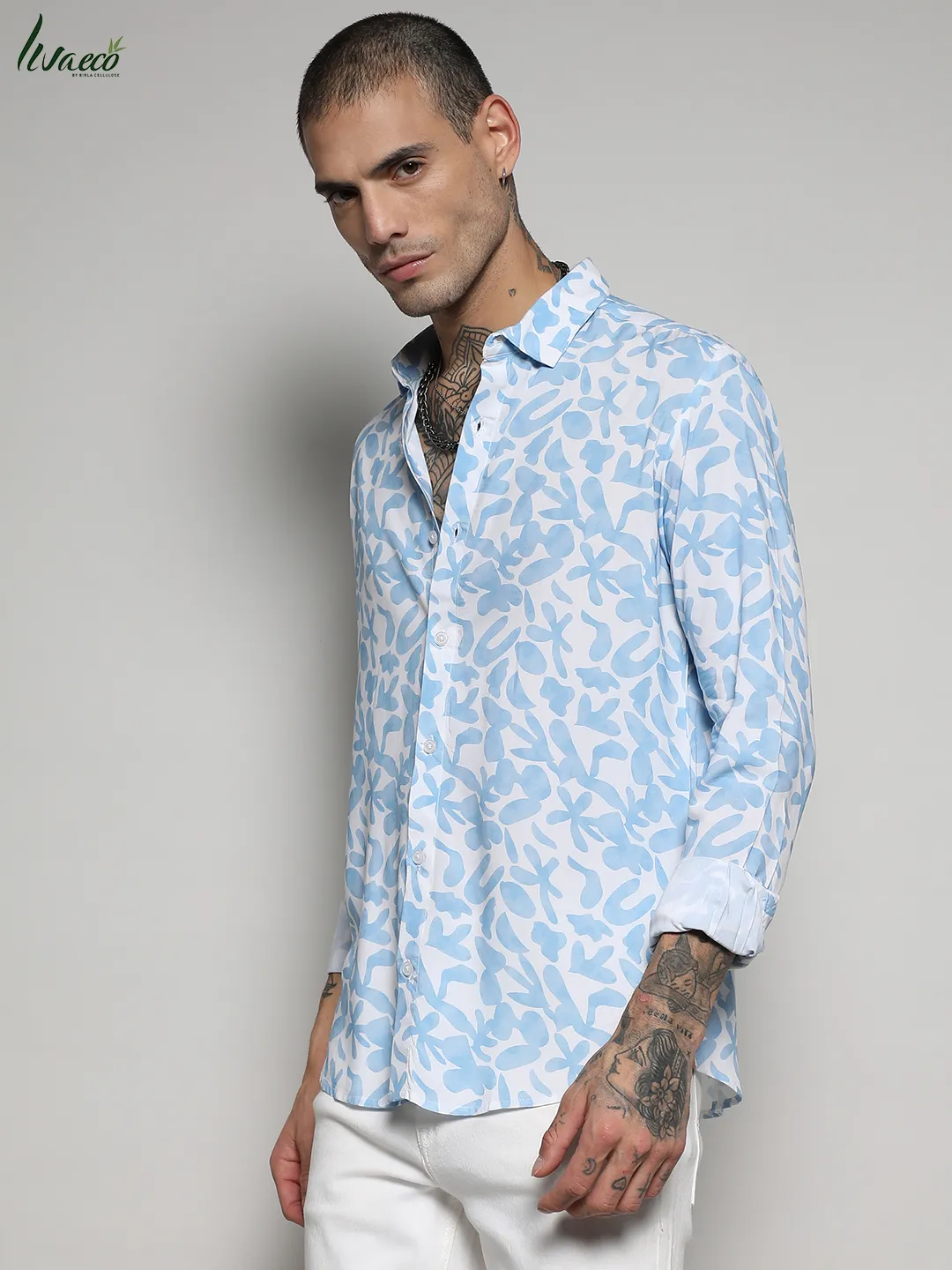 Ecoliva Water Strokes Shirt - Image 3