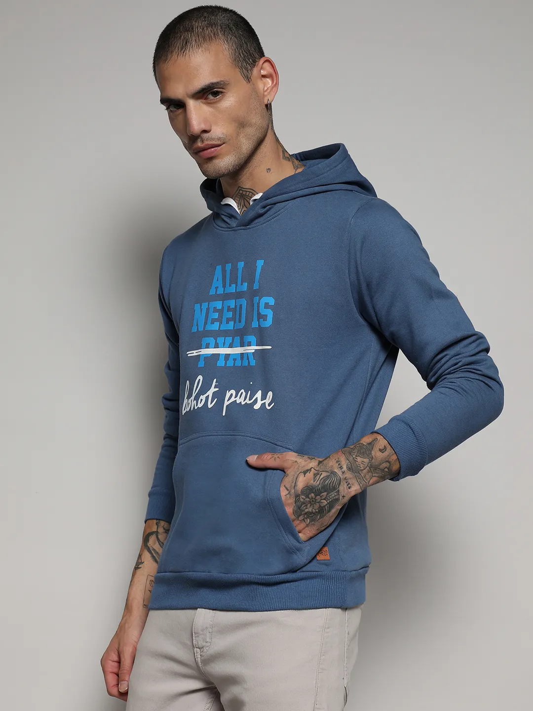 All I Need Hoodie With Kangaroo Pocket - Image 3