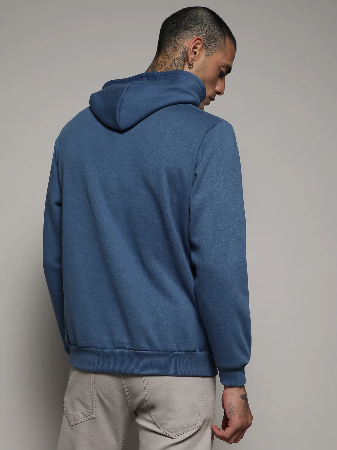 Pullover Hoodie With Contrast Drawstring - Image 4