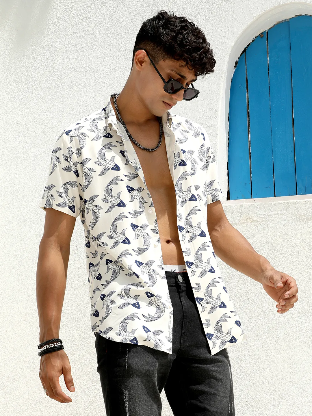 Fish Print Shirt - Image 3