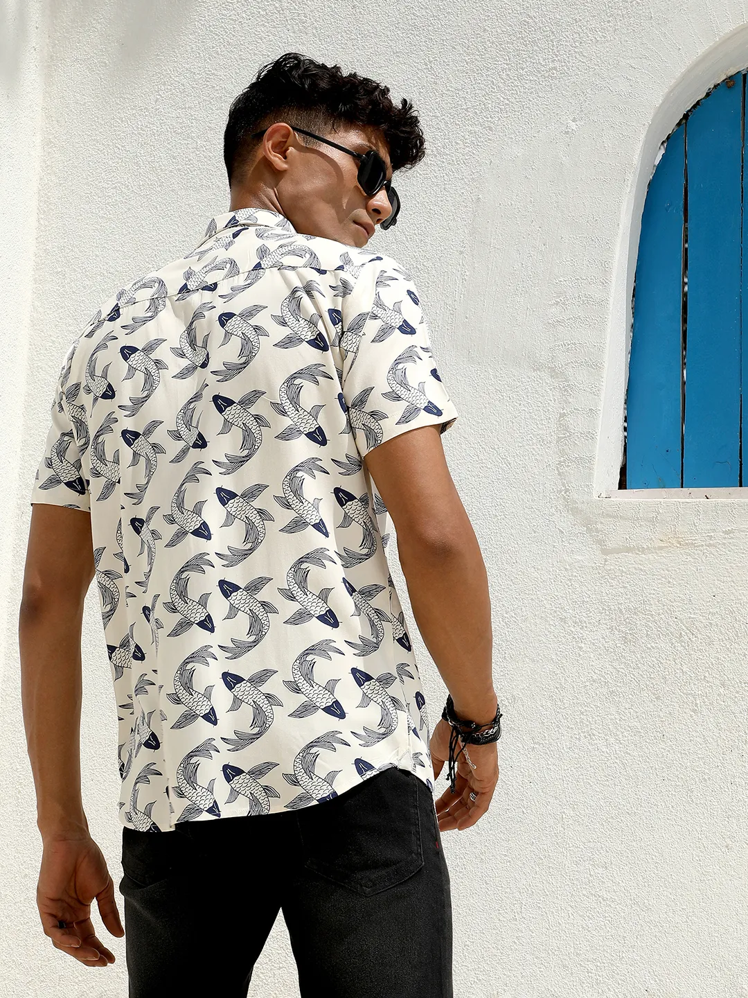 Fish Print Shirt - Image 4
