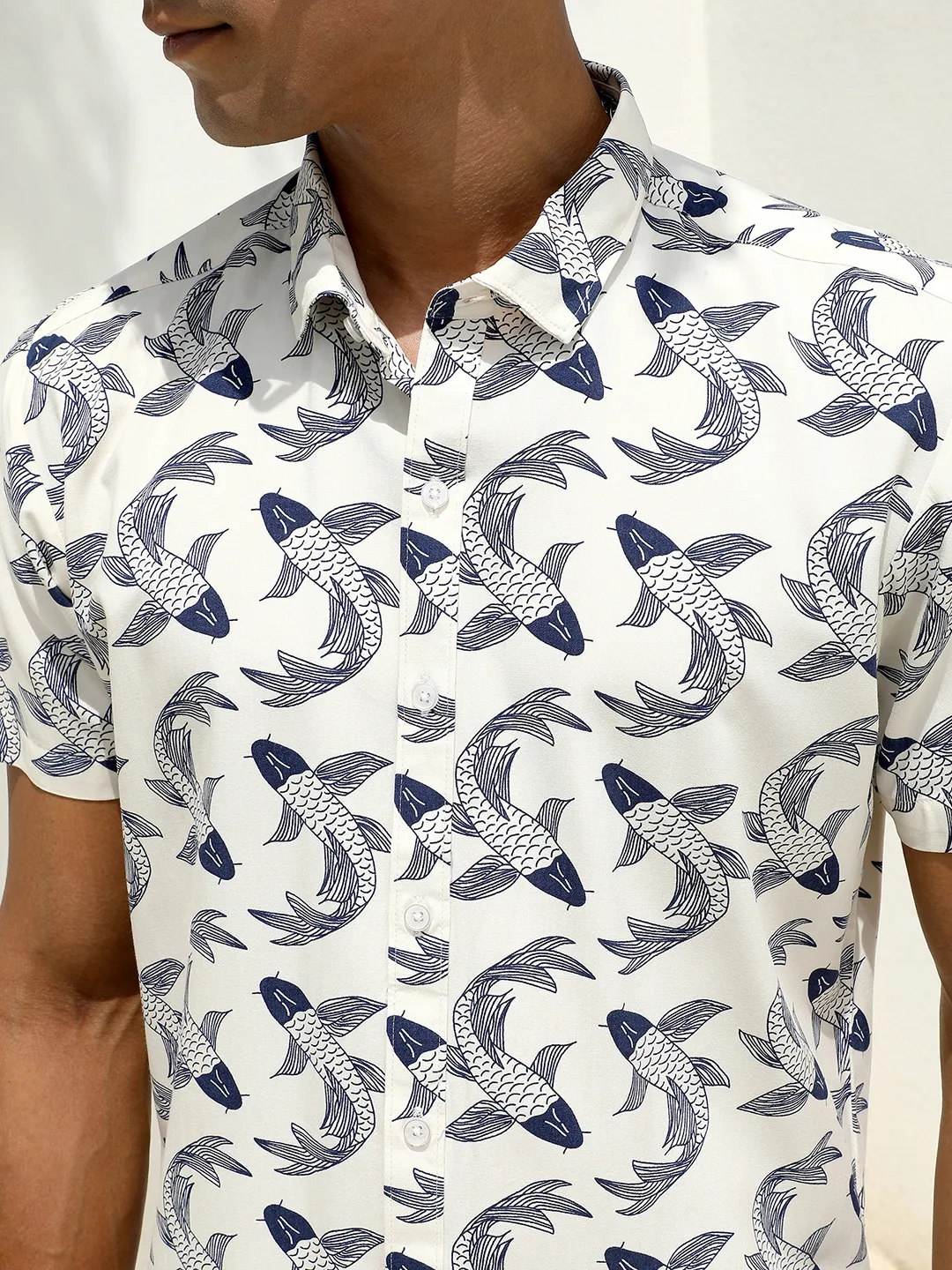 Fish Print Shirt - Image 7
