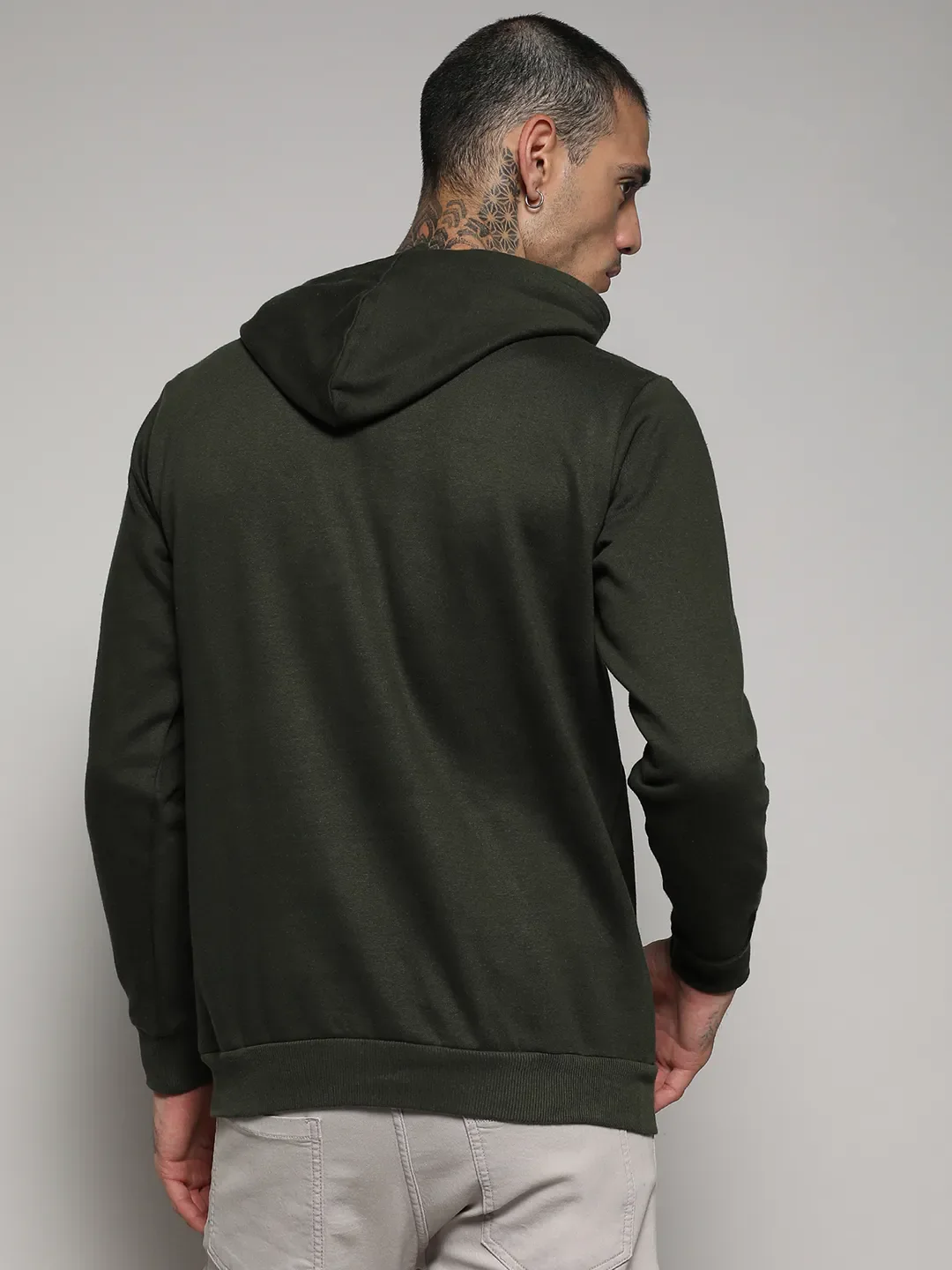 Pullover Hoodie With Contrast Drawstring - Image 4