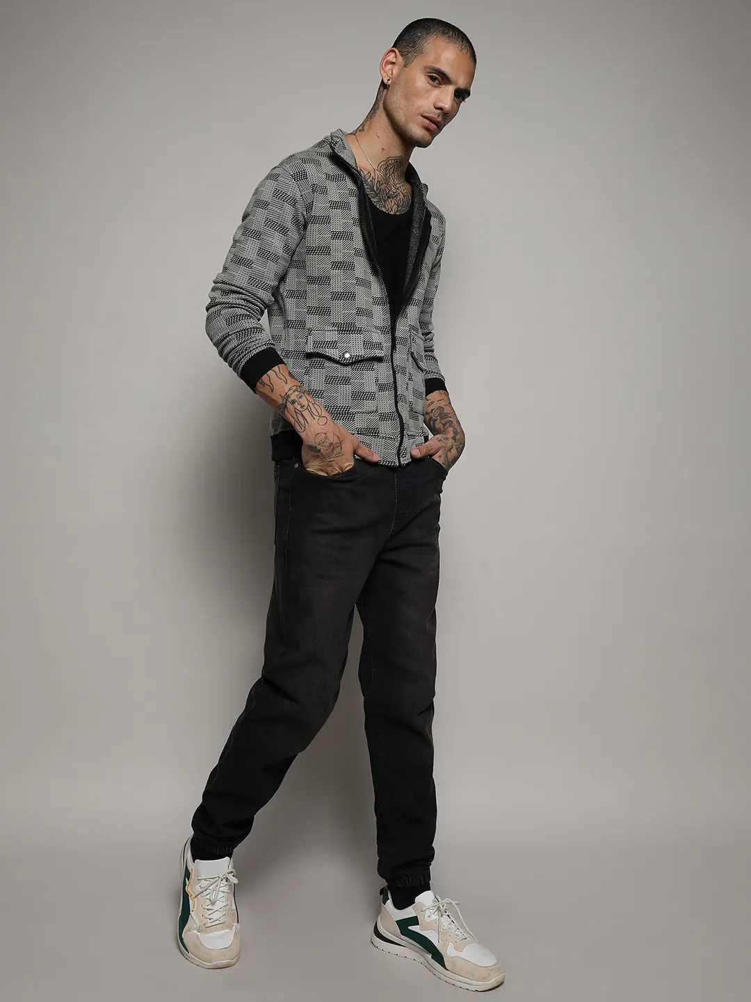 Textured Jacket With Flap Pocket - Image 5
