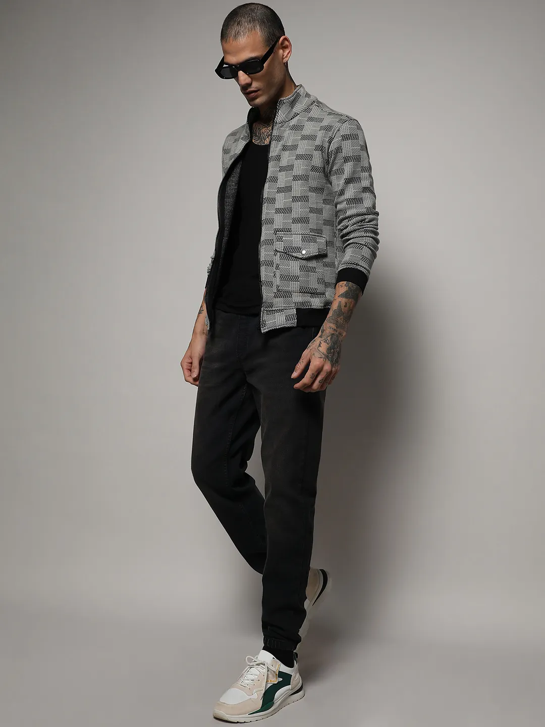 Textured Jacket With Flap Pocket - Image 6