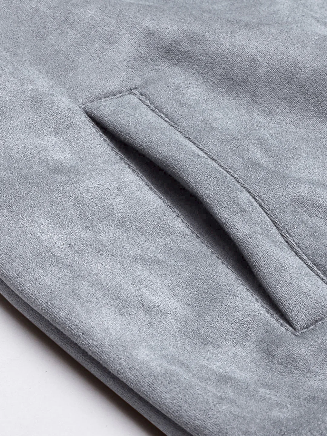 Fur-Lined Suede Bomber Jacket - Image 14