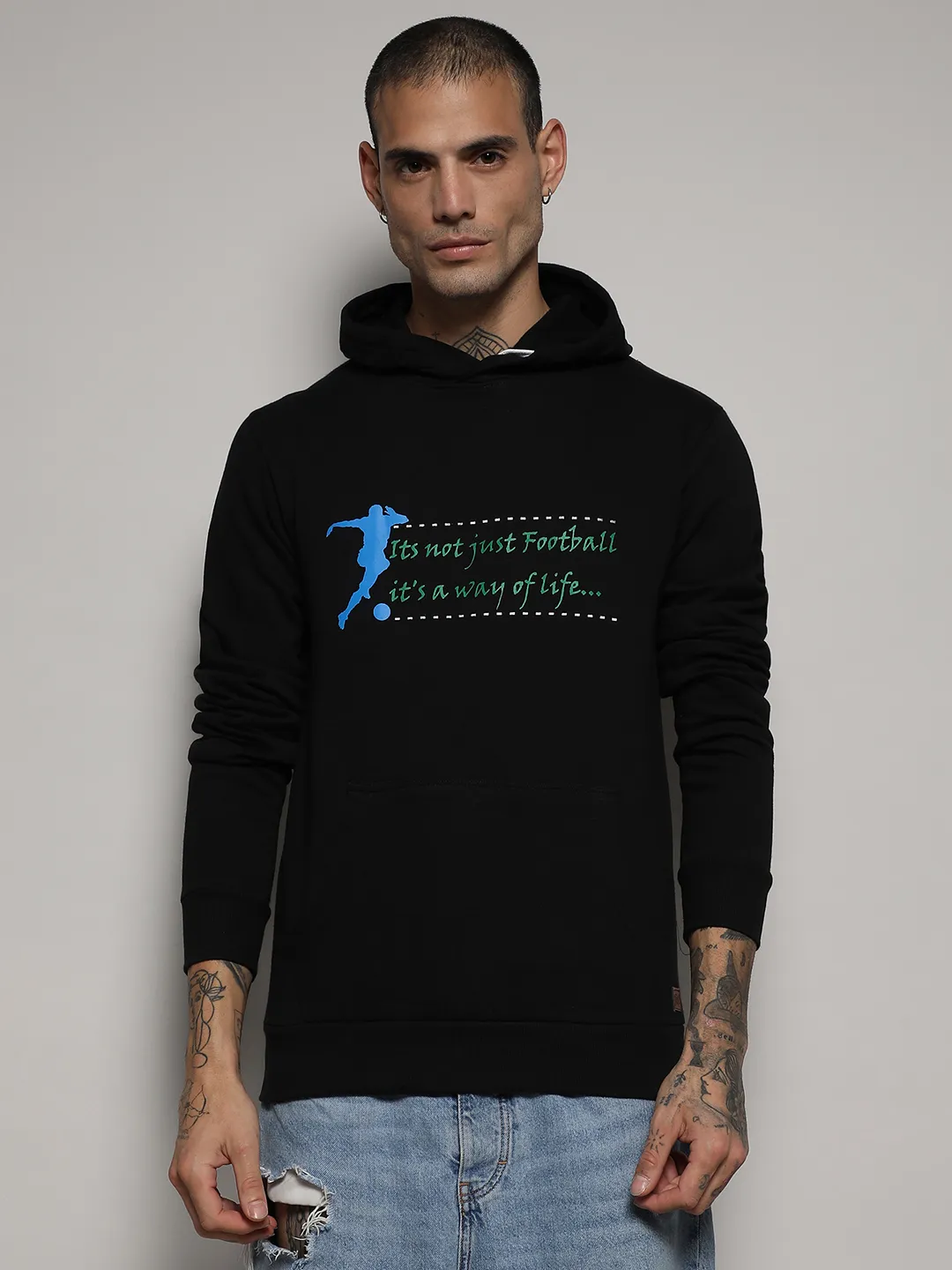 Zip-Front Hoodie With Insert Pocket - Image 2