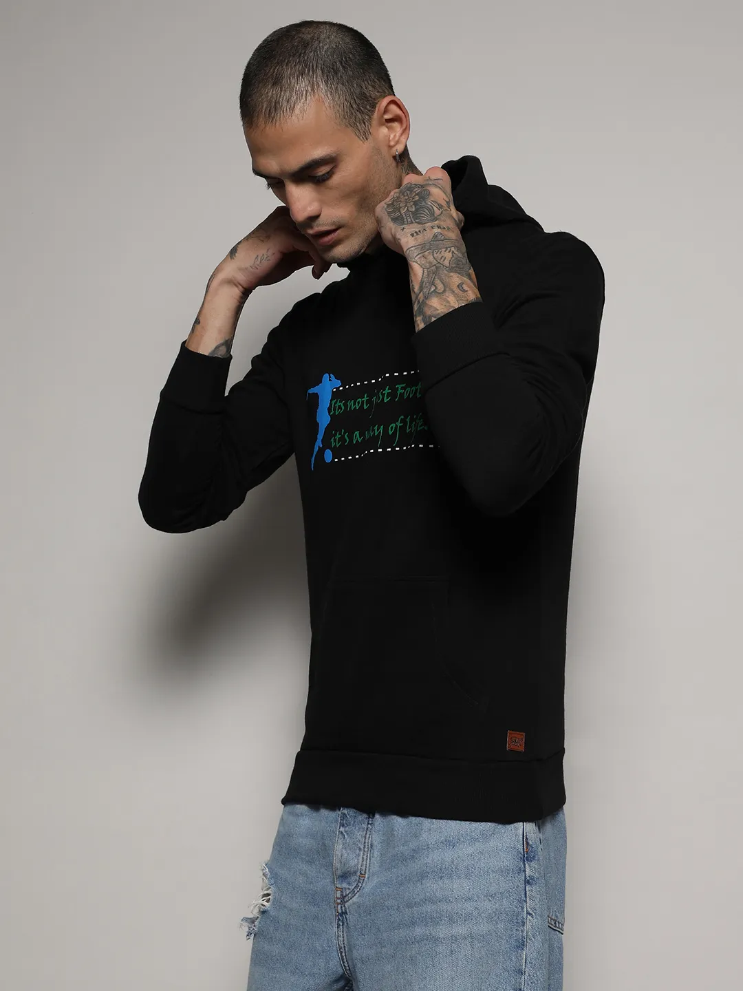 Zip-Front Hoodie With Insert Pocket - Image 3