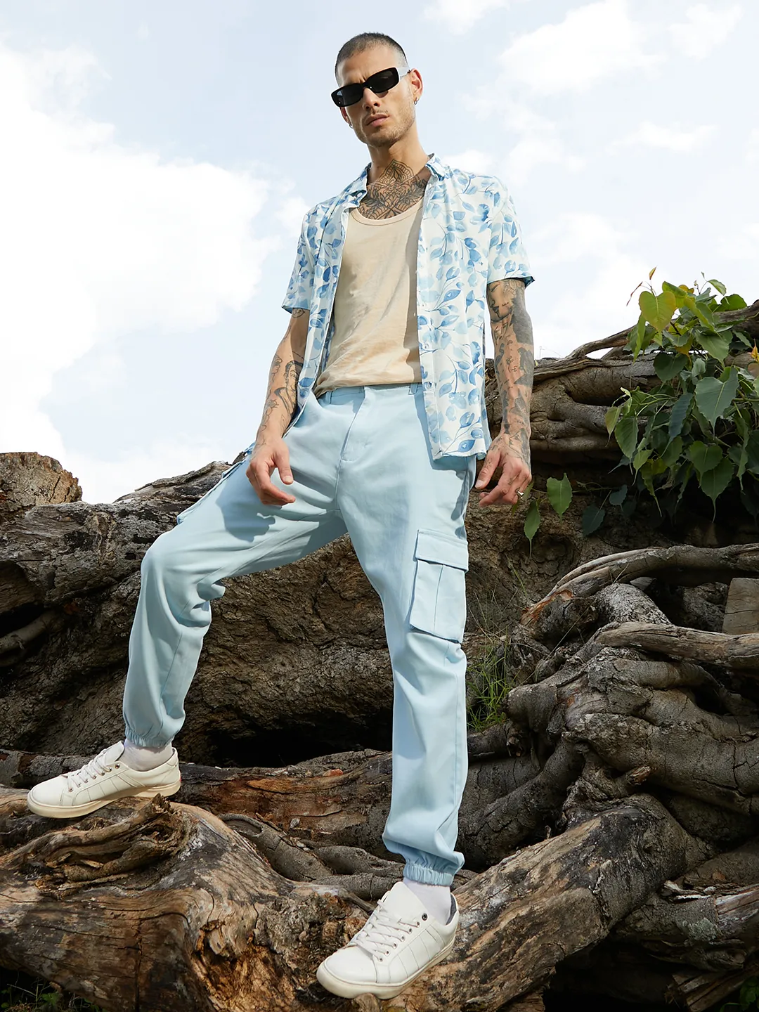 Cuffed Hem Cargo Trousers - Image 6
