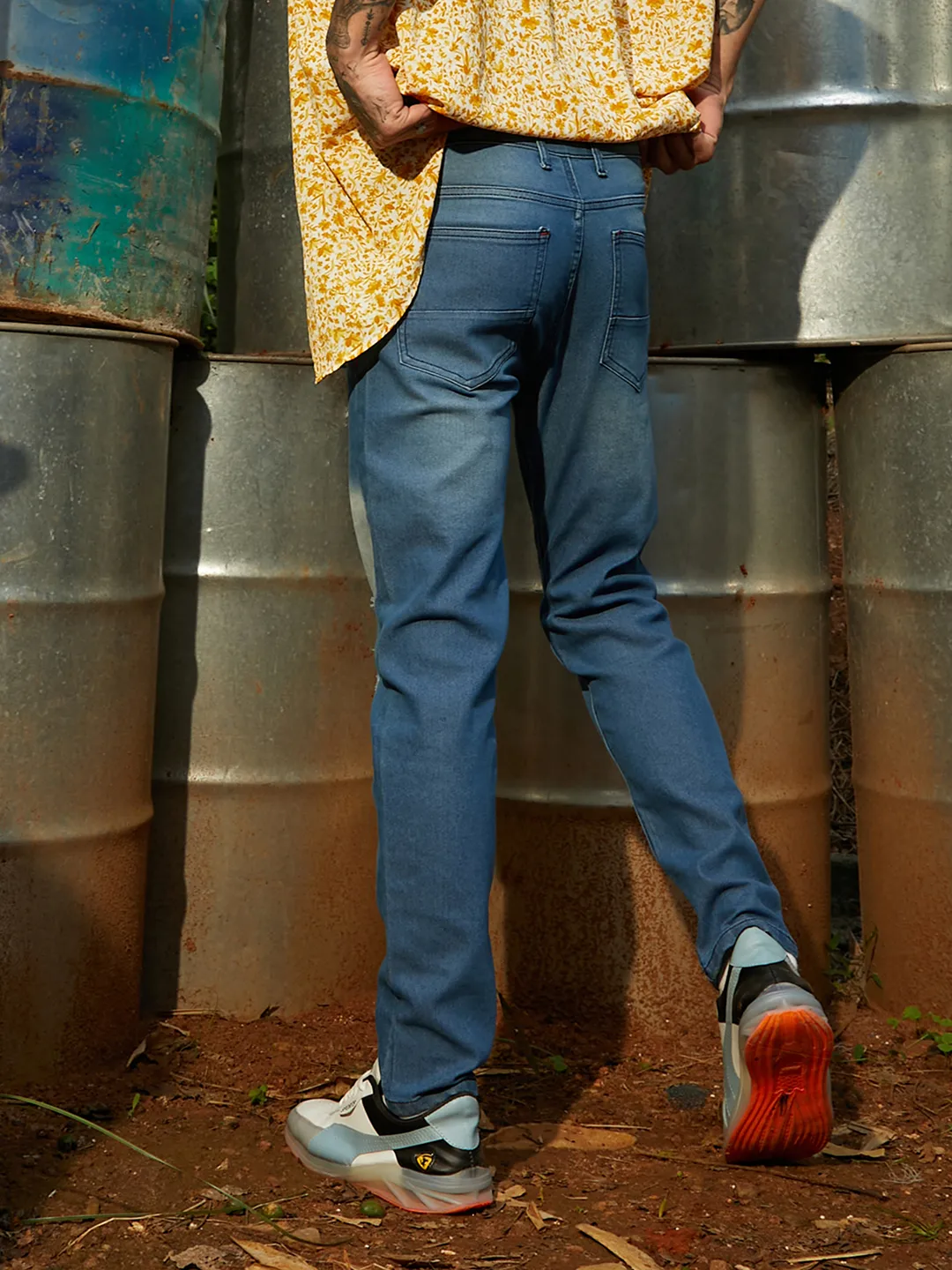 Ripped Knee Denim Jeans - Image 4