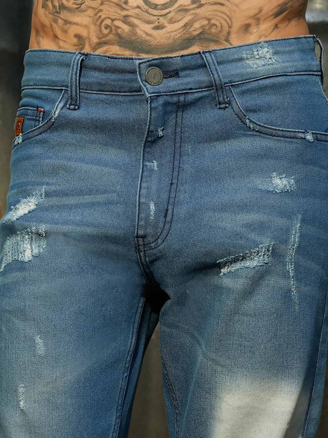 Ripped Knee Denim Jeans - Image 7