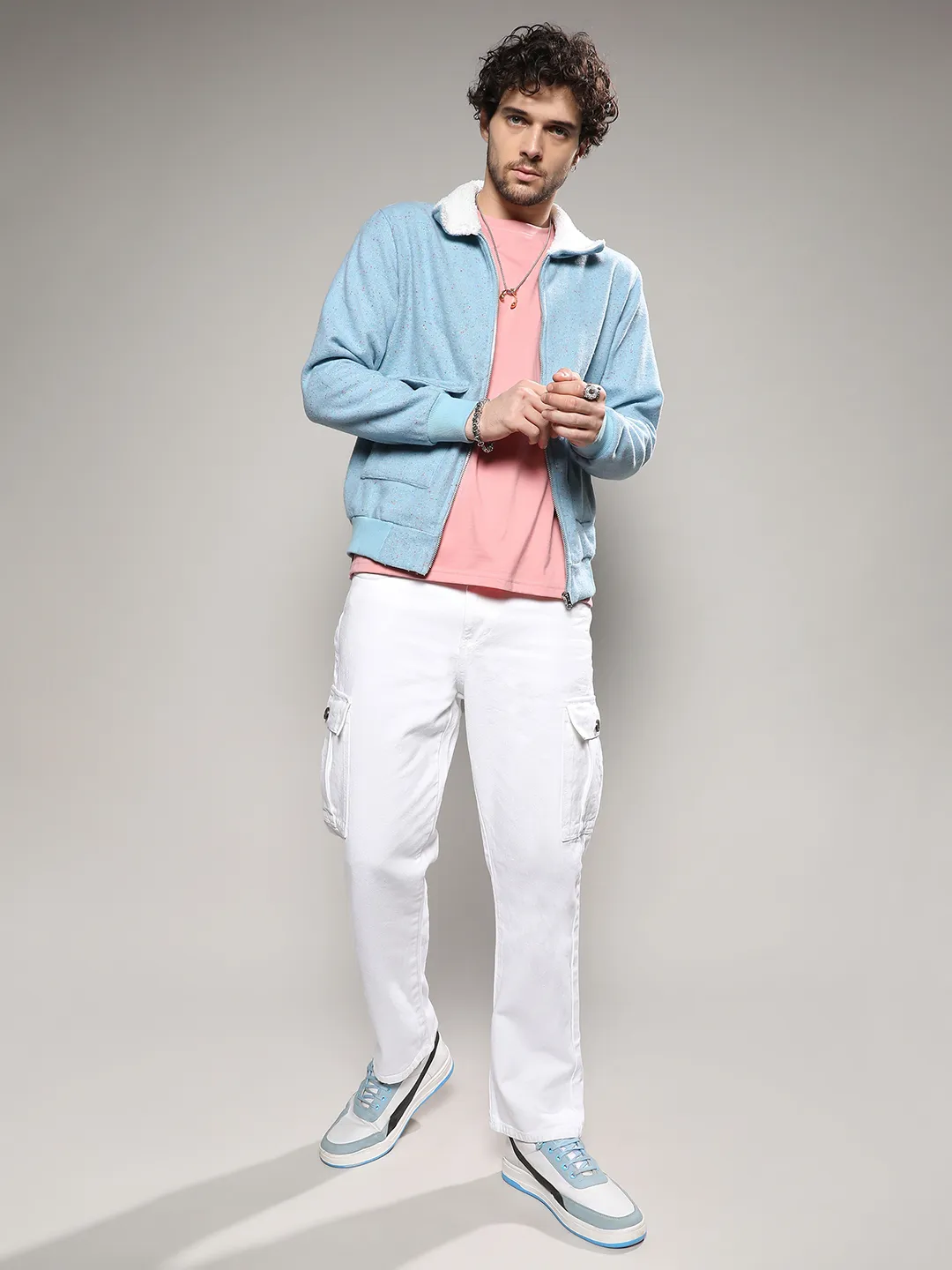 Zip-Front Jacket With Fleece Collar - Image 5